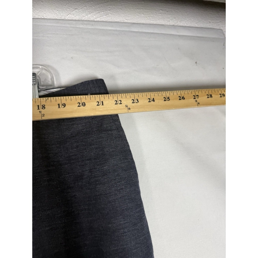 Tommy Bahama Beach Linen Blend Mens Pants Size 42x30 Gray Blue Herringbone Chino - Picture 7 of 7
